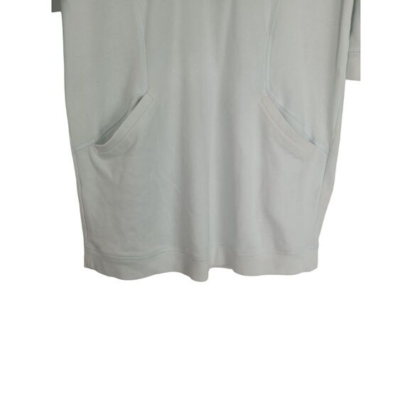 Victoria Secret Tunic Sweater SP Womens Light Blue 1/2 Sleeve Collarless Top - Picture 2 of 8